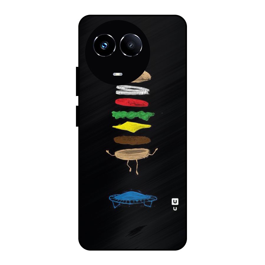 Burger Jump Metal Back Case for Realme Narzo 60X