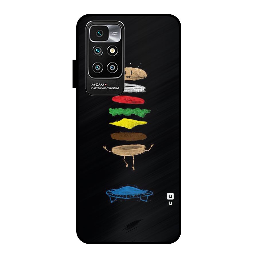 Burger Jump Metal Back Case for Redmi 10 Prime