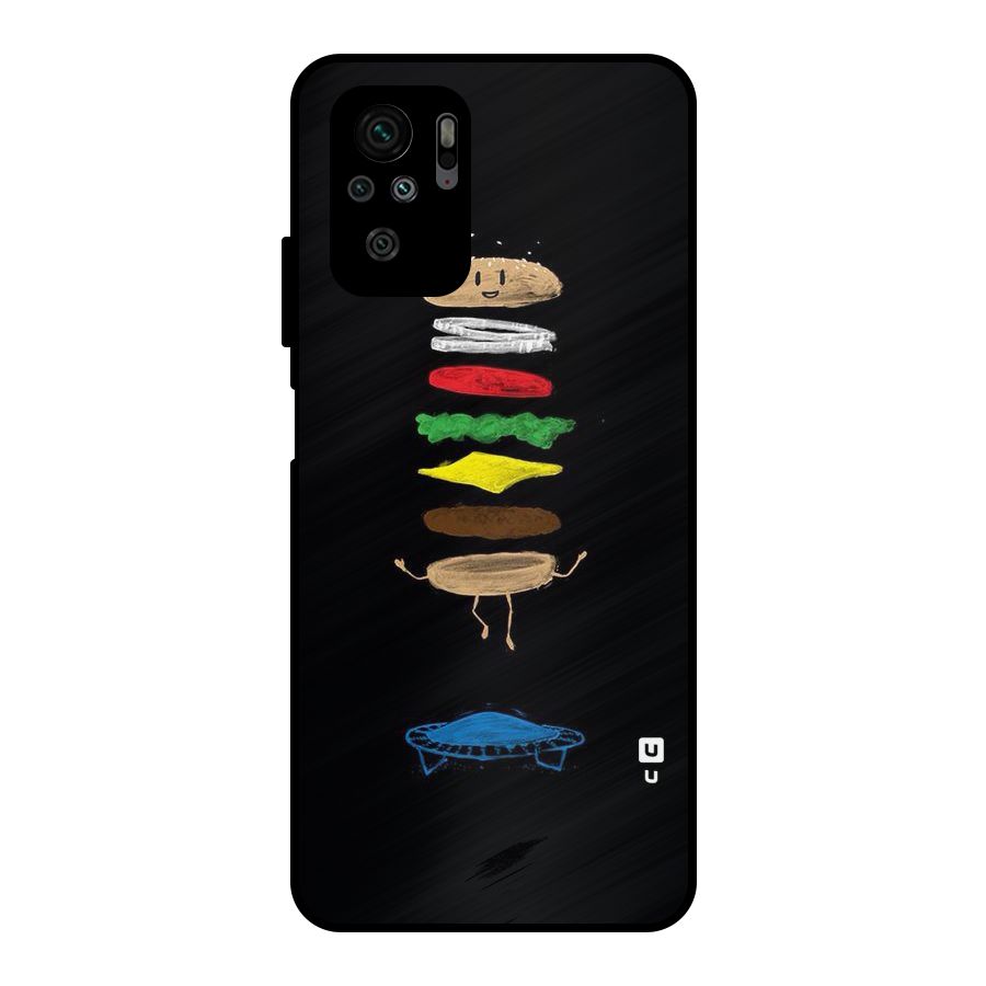 Burger Jump Metal Back Case for Redmi Note 10S