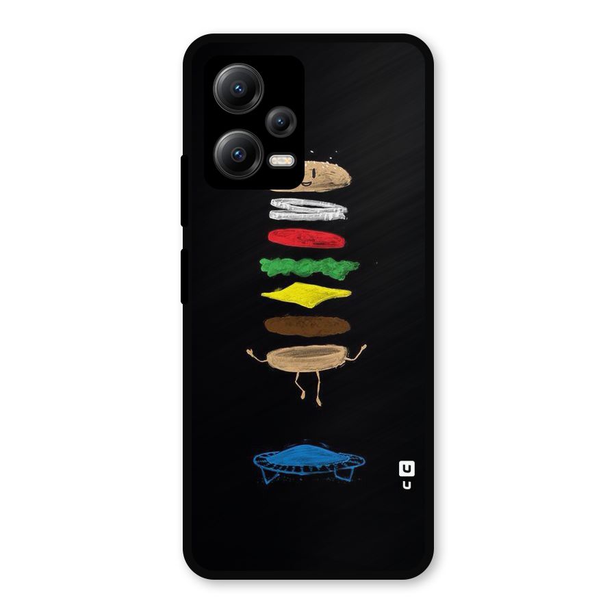 Burger Jump Metal Back Case for Redmi Note 12 5G
