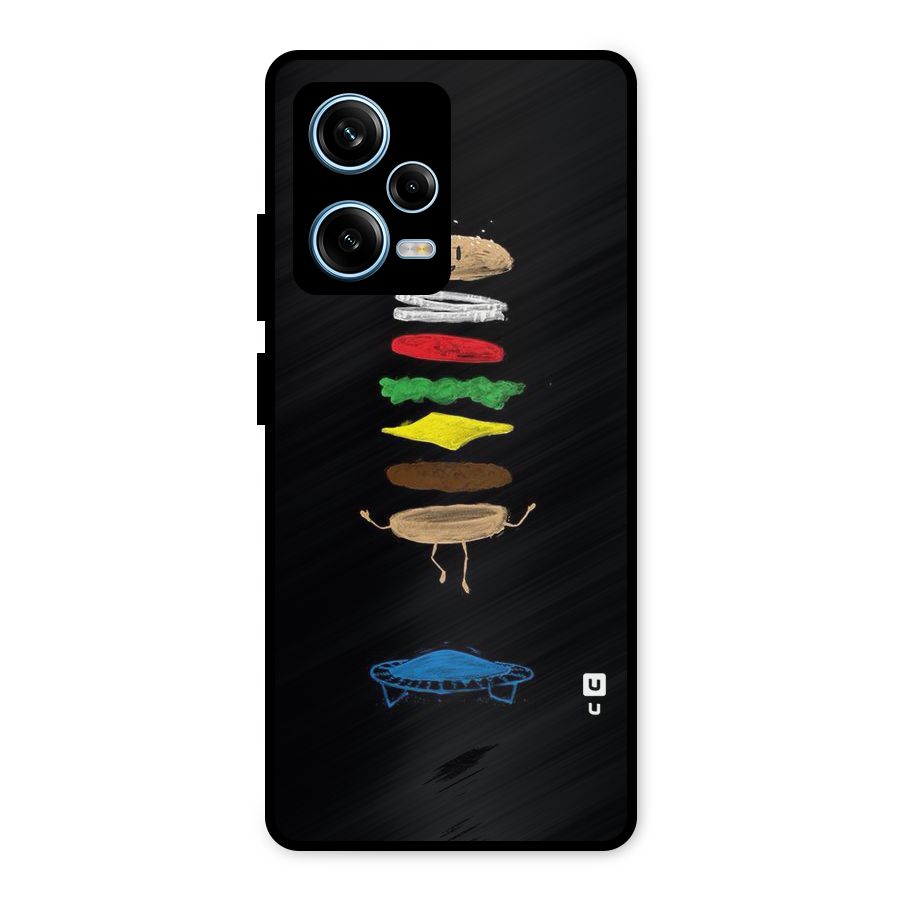 Burger Jump Metal Back Case for Redmi Note 12 Pro