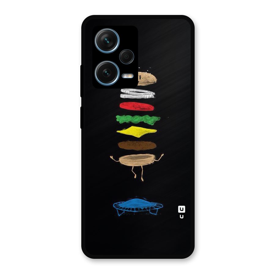 Burger Jump Metal Back Case for Redmi Note 12 Pro Plus 5G