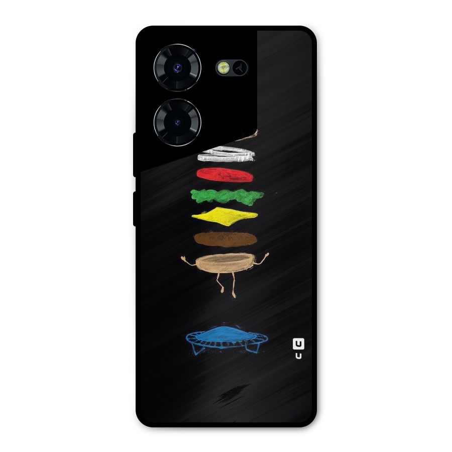 Burger Jump Metal Back Case for Tecno Pova 5 Pro 5G