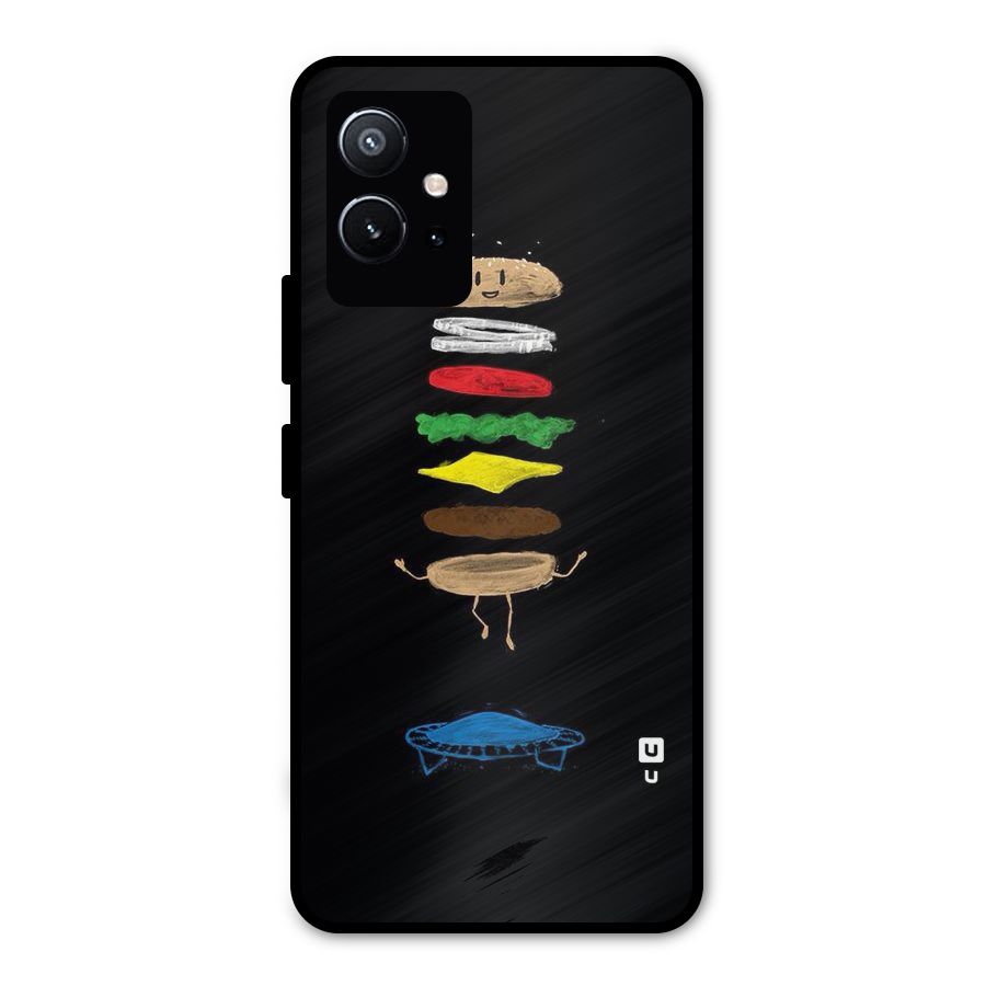 Burger Jump Metal Back Case for Vivo T1 5G