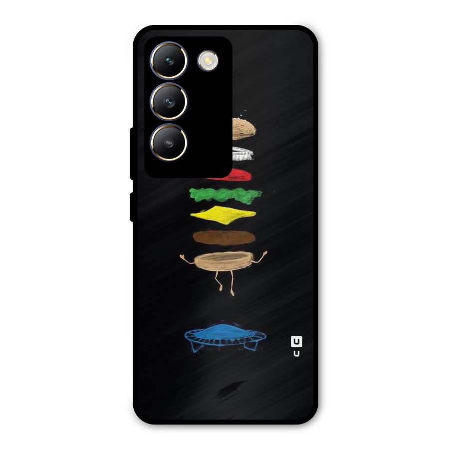 Burger Jump Metal Back Case for Vivo T3 5G