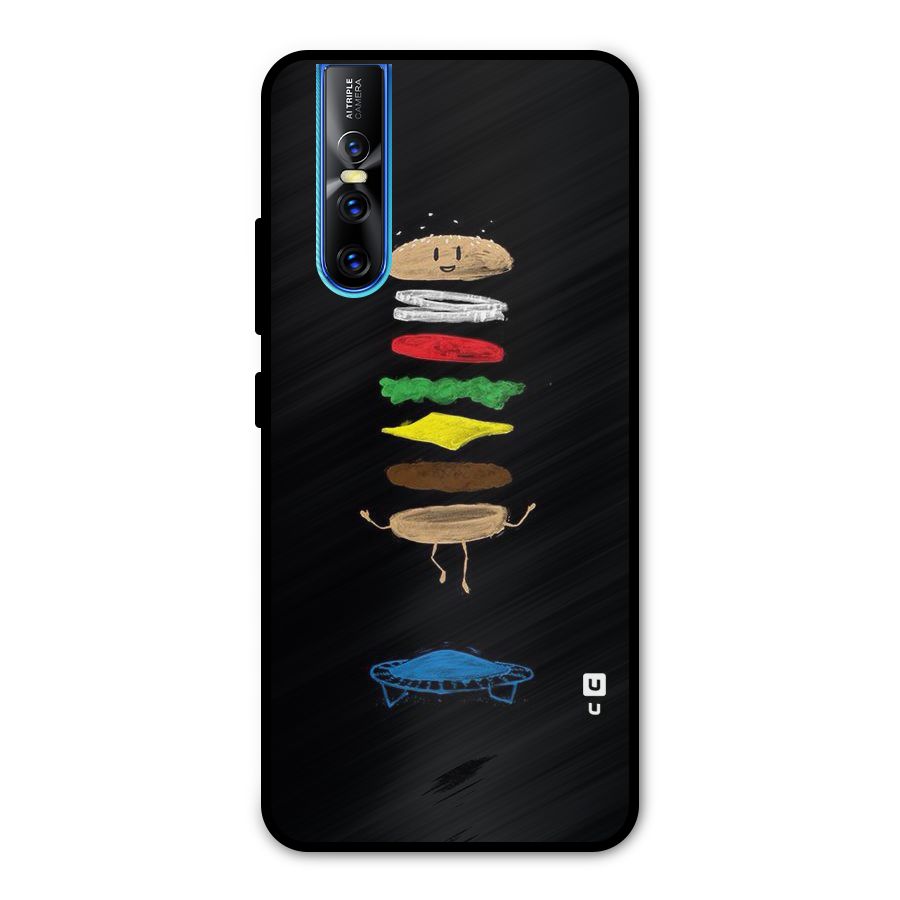 Burger Jump Metal Back Case for Vivo V15 Pro