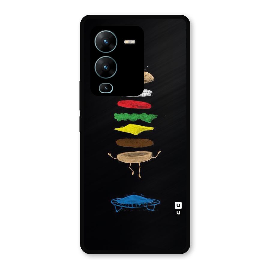 Burger Jump Metal Back Case for Vivo V25 Pro