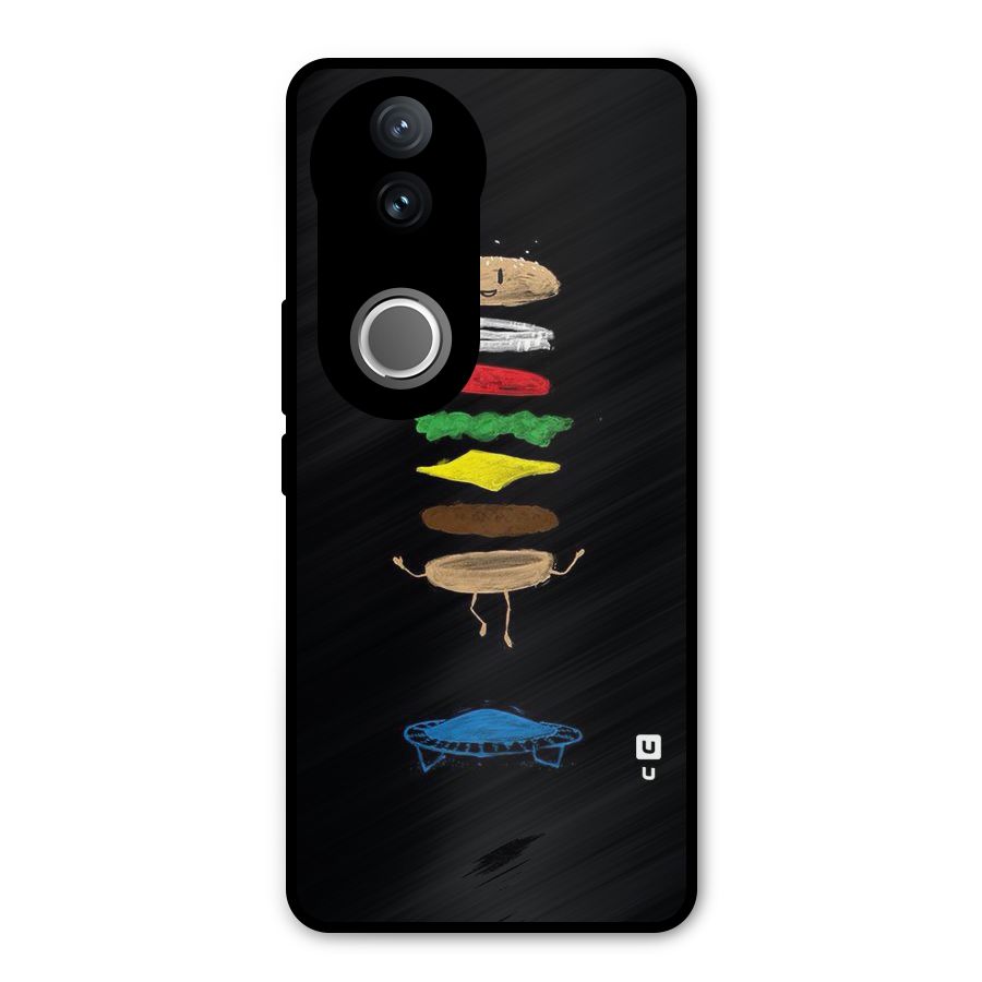 Burger Jump Metal Back Case for Vivo V50