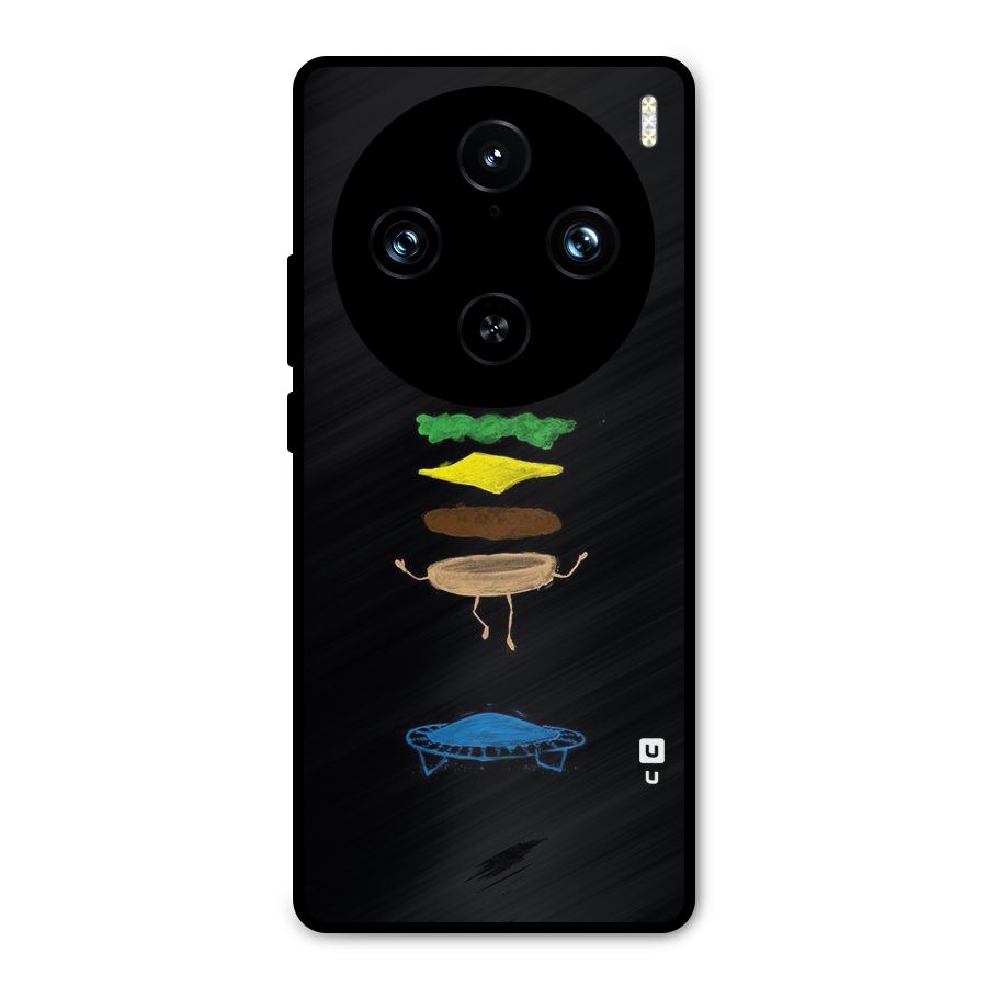 Burger Jump Metal Back Case for Vivo X100 Pro