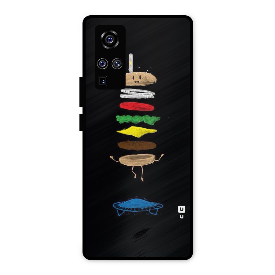 Burger Jump Metal Back Case for Vivo X50 Pro