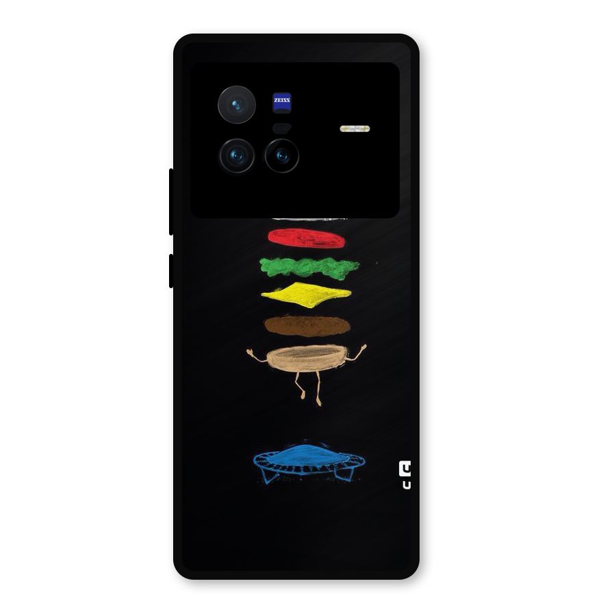 Burger Jump Metal Back Case for Vivo X80