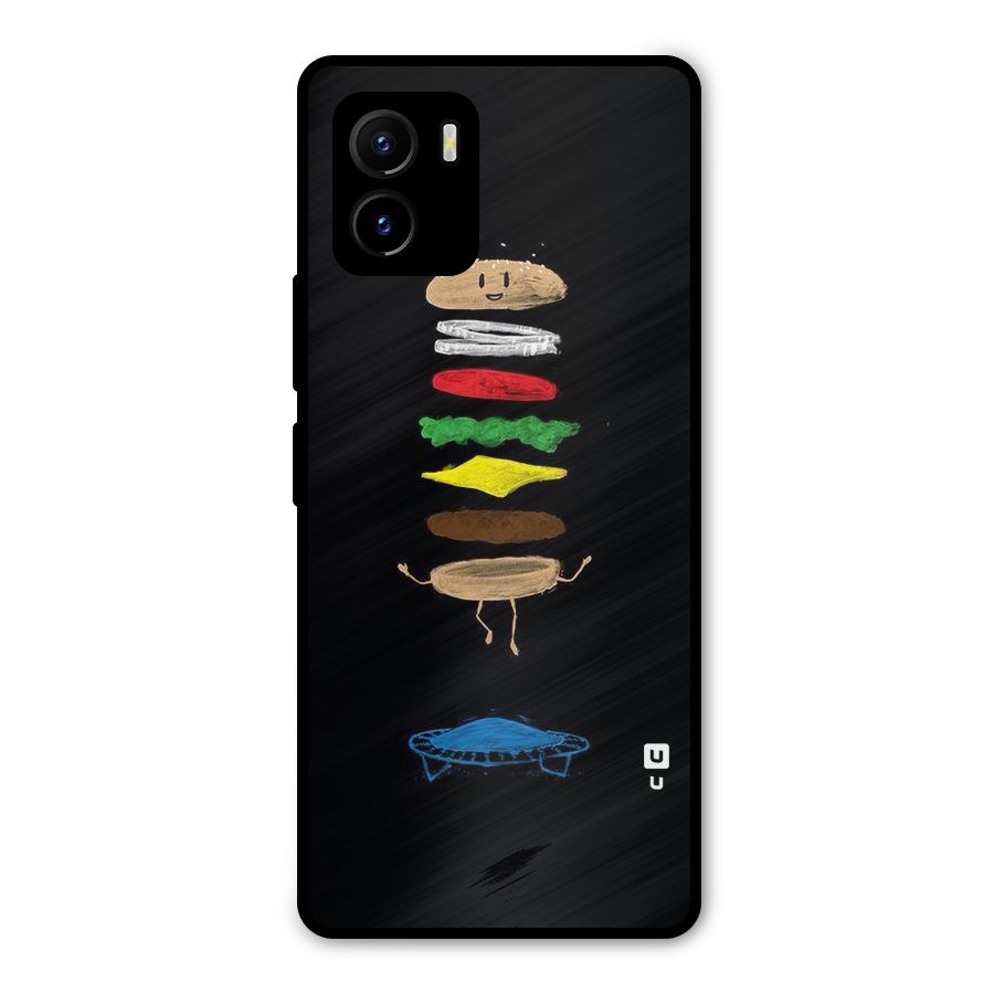 Burger Jump Metal Back Case for Vivo Y15s