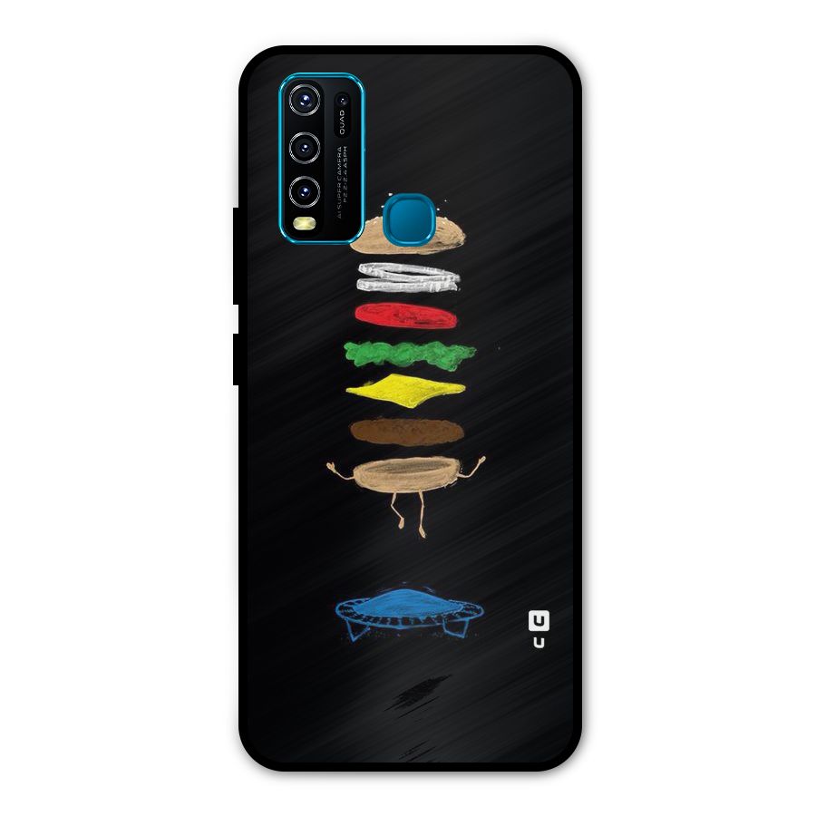 Burger Jump Metal Back Case for Vivo Y30