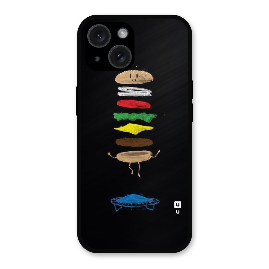 Burger Jump Metal Back Case for iPhone 15