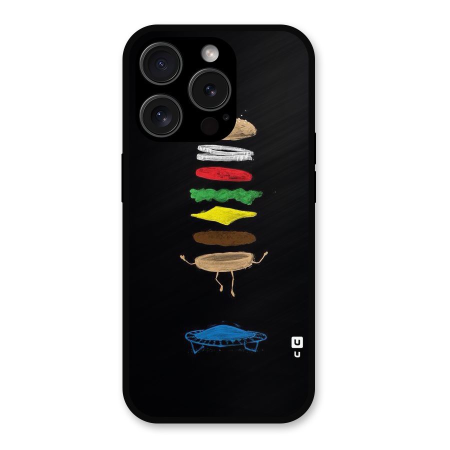 Burger Jump Metal Back Case for iPhone 15 Pro