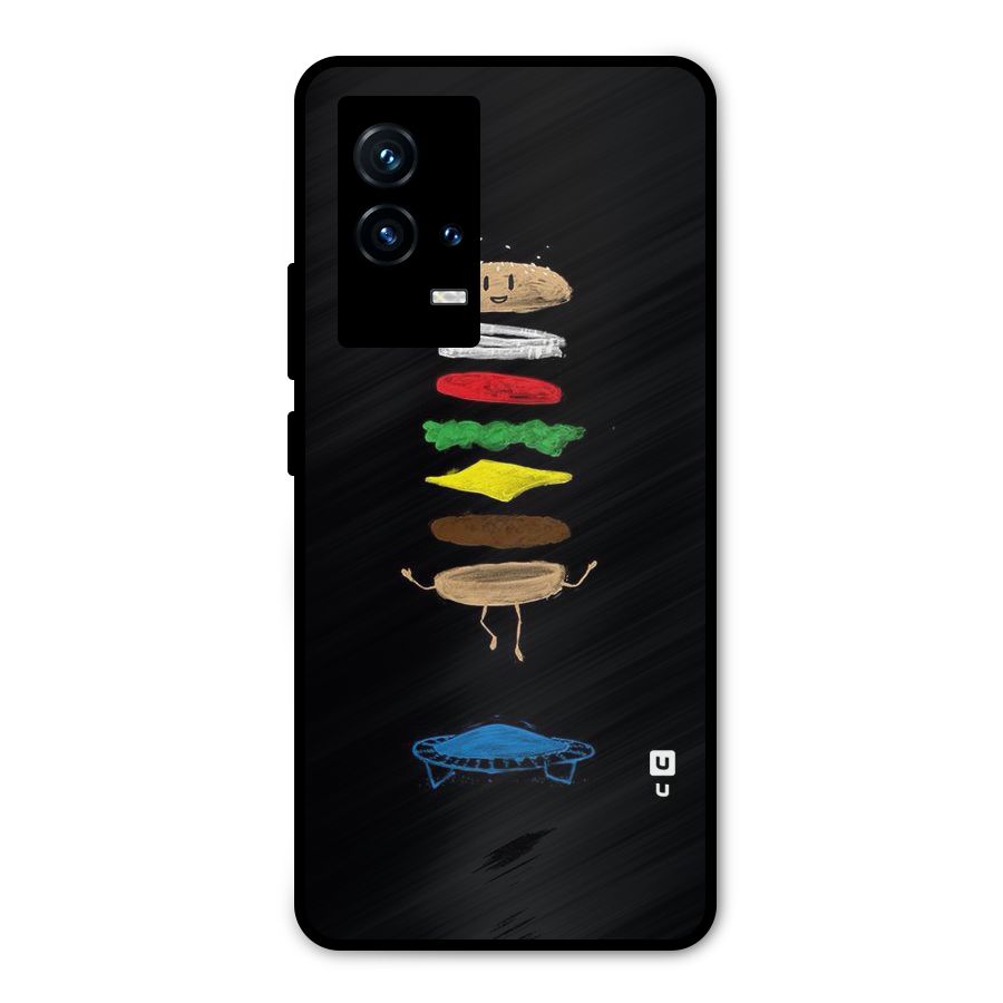 Burger Jump Metal Back Case for iQOO 9 5G