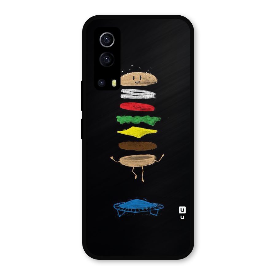 Burger Jump Metal Back Case for iQOO Z3