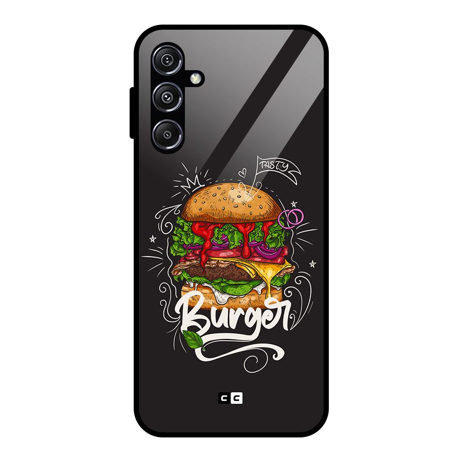 Burger Lover Glass Back Case for Galaxy M34 5G