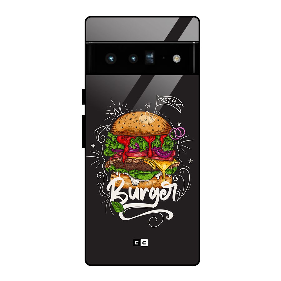 Burger Lover Glass Back Case for Google Pixel 6 Pro