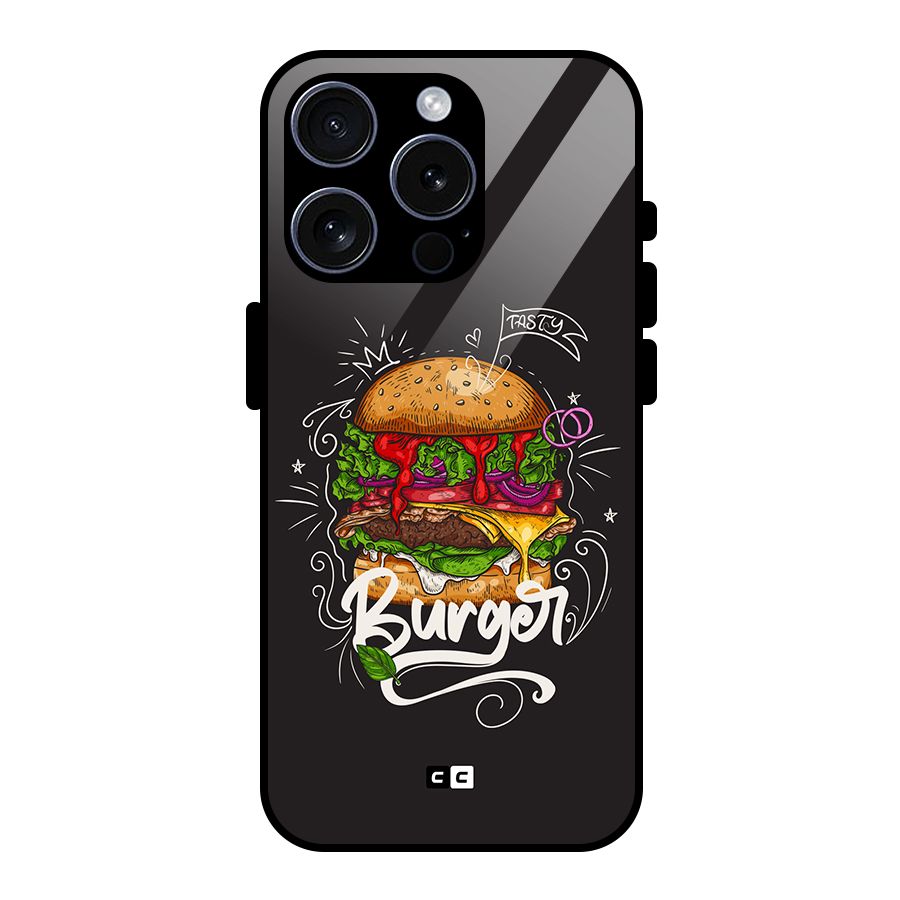 Burger Lover Glass Back Case for iPhone 15 Pro
