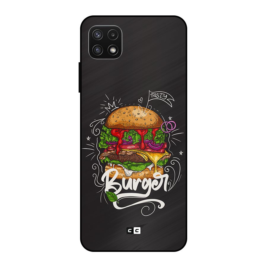 Burger Lover Metal Back Case for Galaxy A22 5G