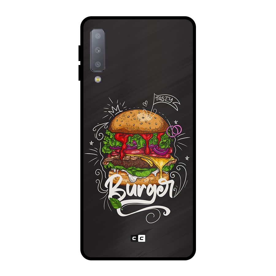 Burger Lover Metal Back Case for Galaxy A7 (2018)