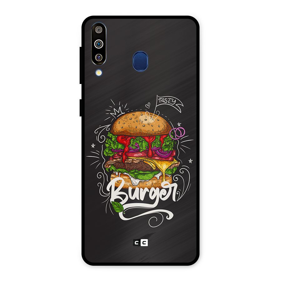 Burger Lover Metal Back Case for Galaxy M30