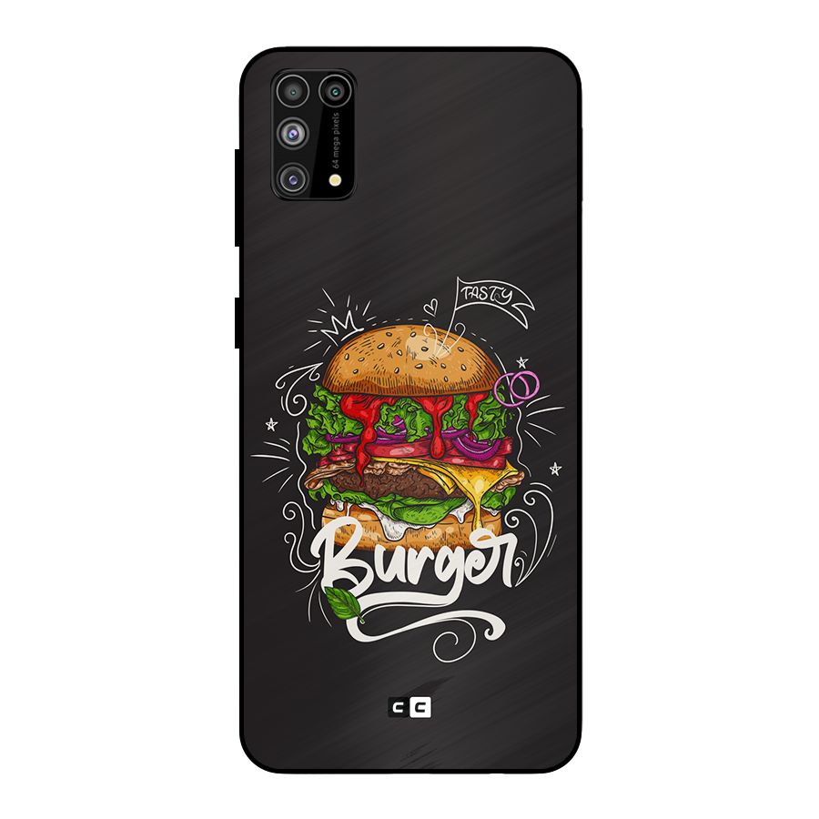 Burger Lover Metal Back Case for Galaxy M31