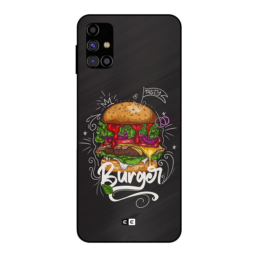 Burger Lover Metal Back Case for Galaxy M31s