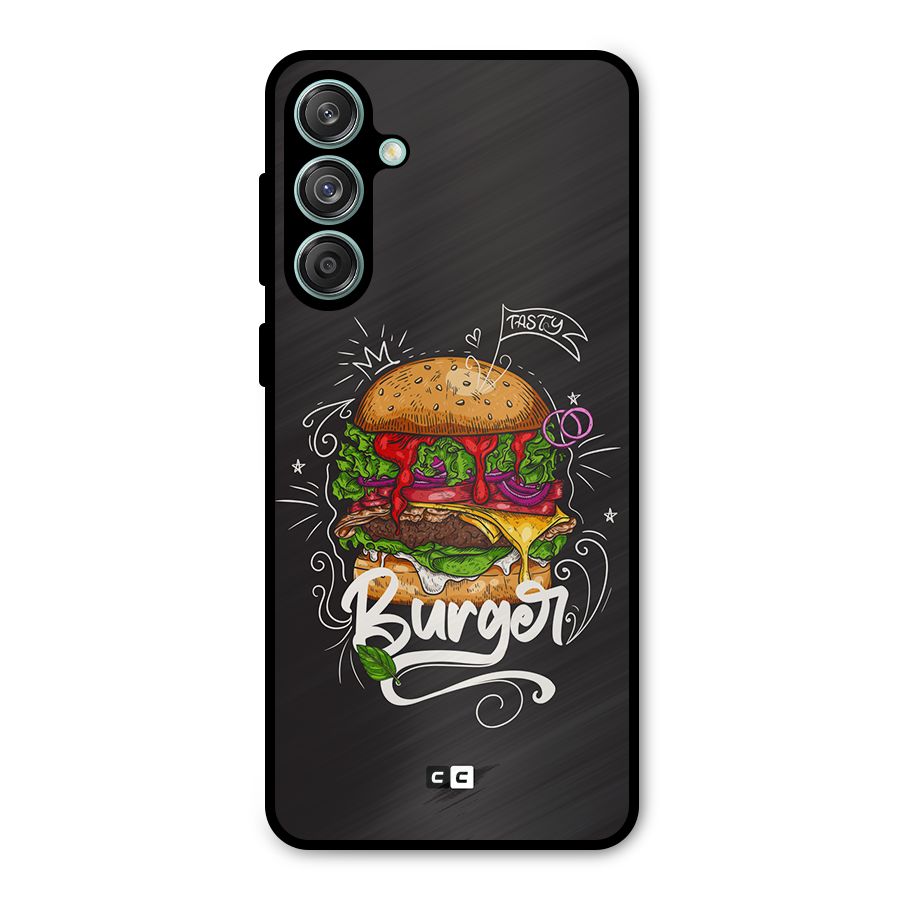 Burger Lover Metal Back Case for Galaxy M55 5G