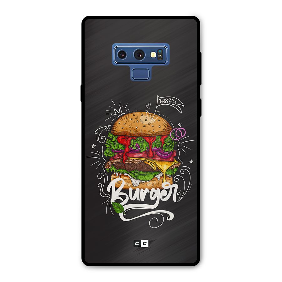 Burger Lover Metal Back Case for Galaxy Note 9