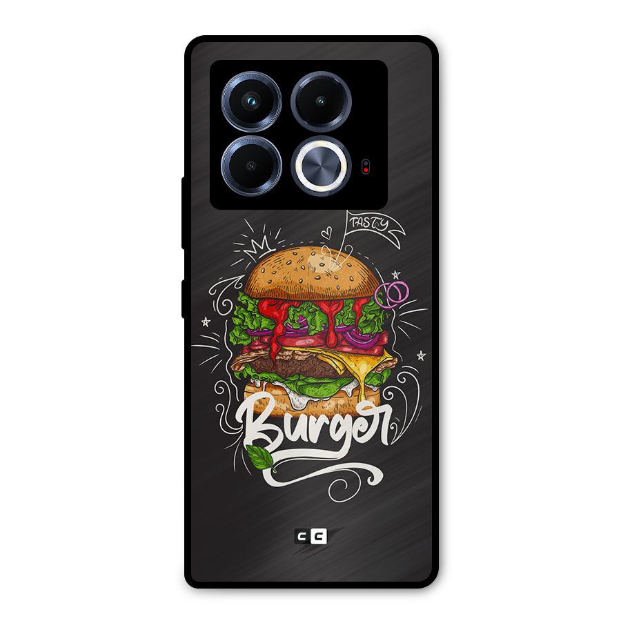 Burger Lover Metal Back Case for Infinix Note 40 5G