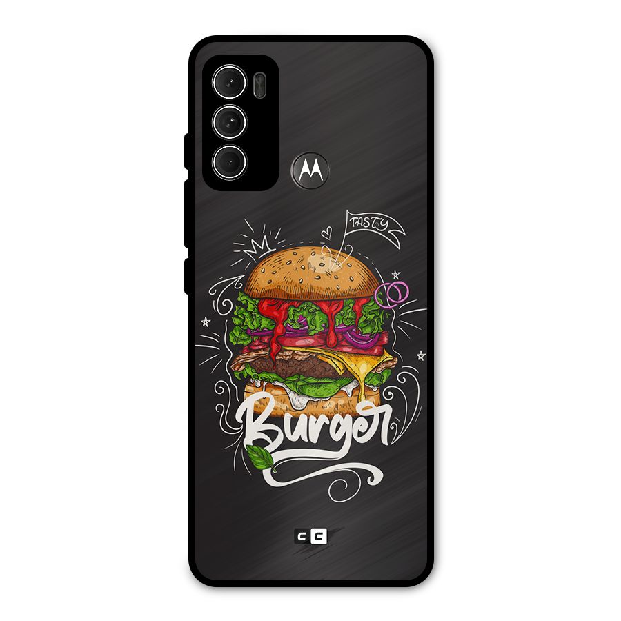 Burger Lover Metal Back Case for Moto G60