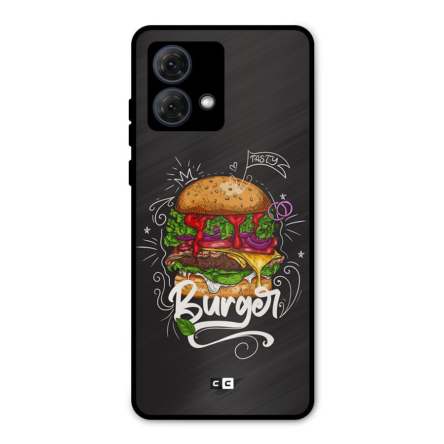 Burger Lover Metal Back Case for Moto G84