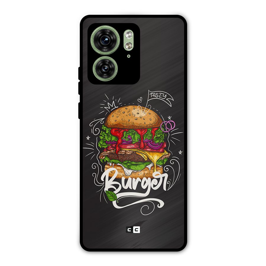 Burger Lover Metal Back Case for Motorola Edge 40 5G