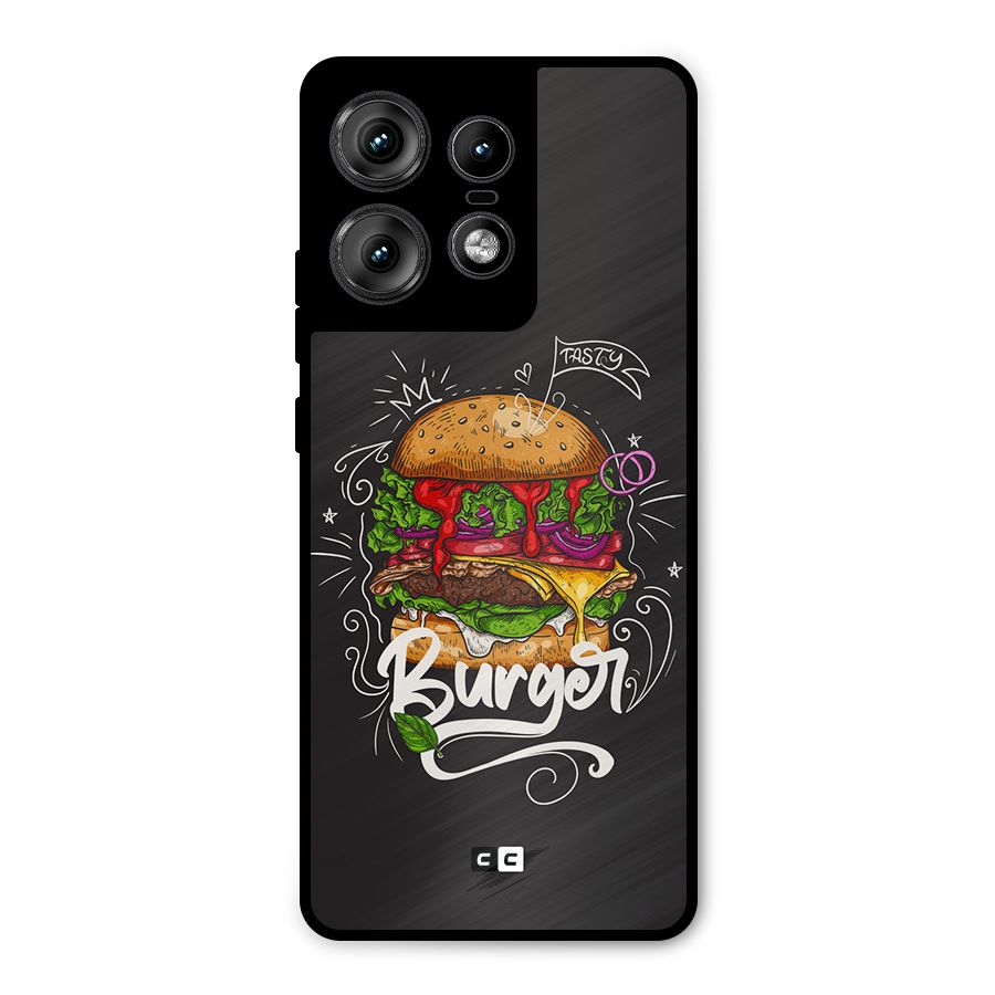 Burger Lover Metal Back Case for Motorola Edge 50 Pro