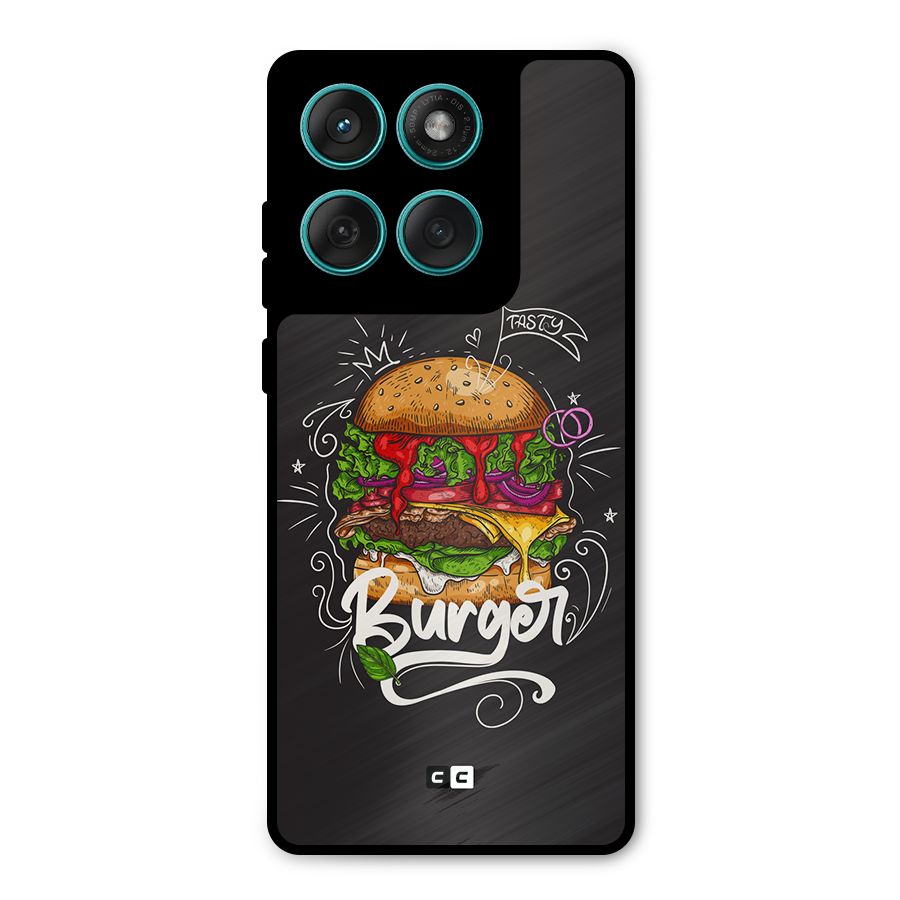 Burger Lover Metal Back Case for Motorola Edge 60
