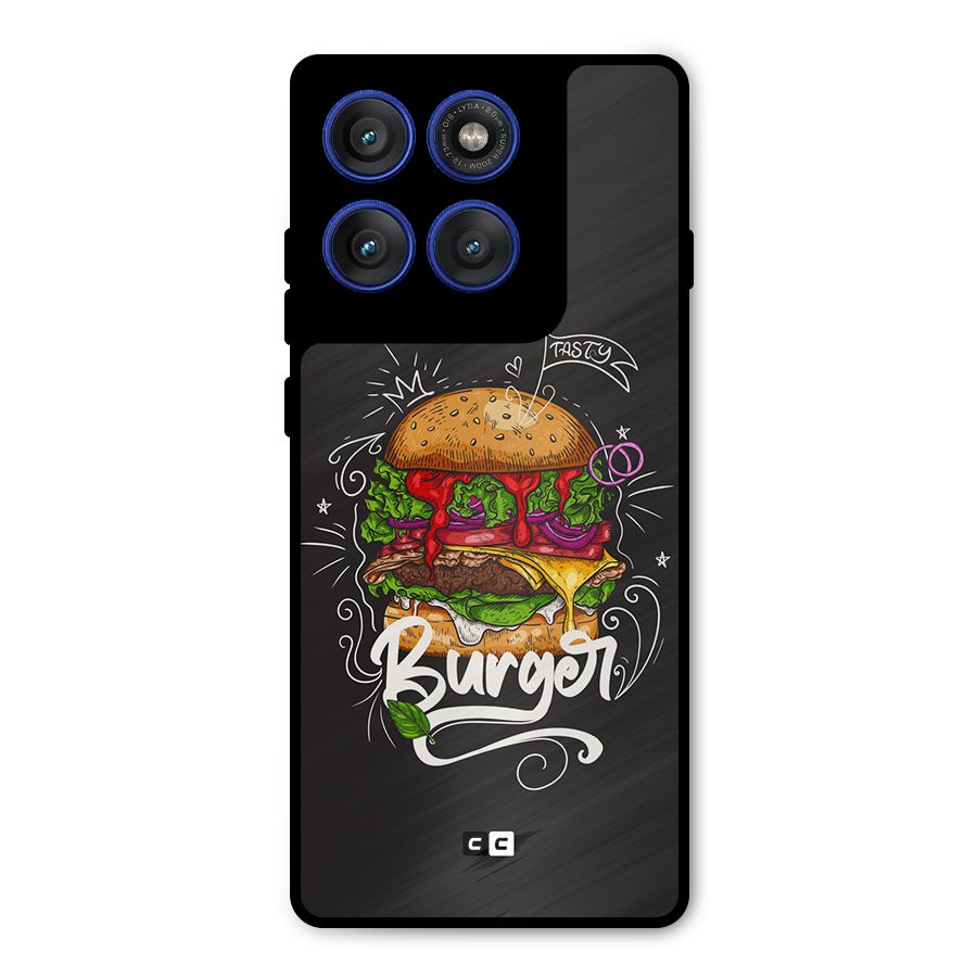 Burger Lover Metal Back Case for Motorola Edge 60 Pro