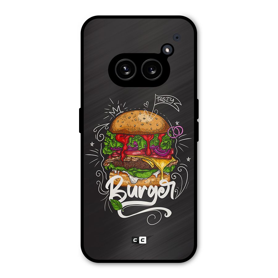 Burger Lover Metal Back Case for Nothing Phone 2a Plus