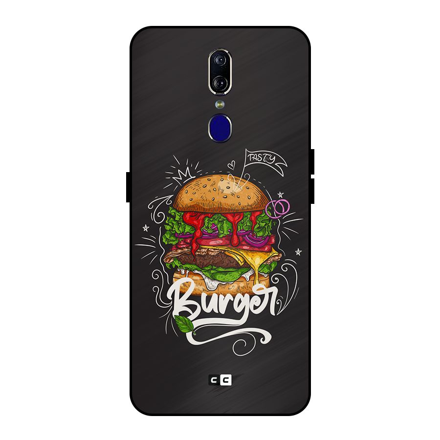 Burger Lover Metal Back Case for Oppo F11