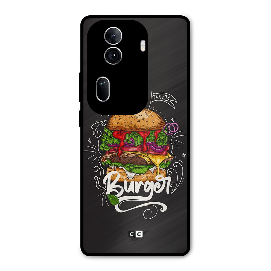 Burger Lover Metal Back Case for Oppo Reno11 Pro 5G