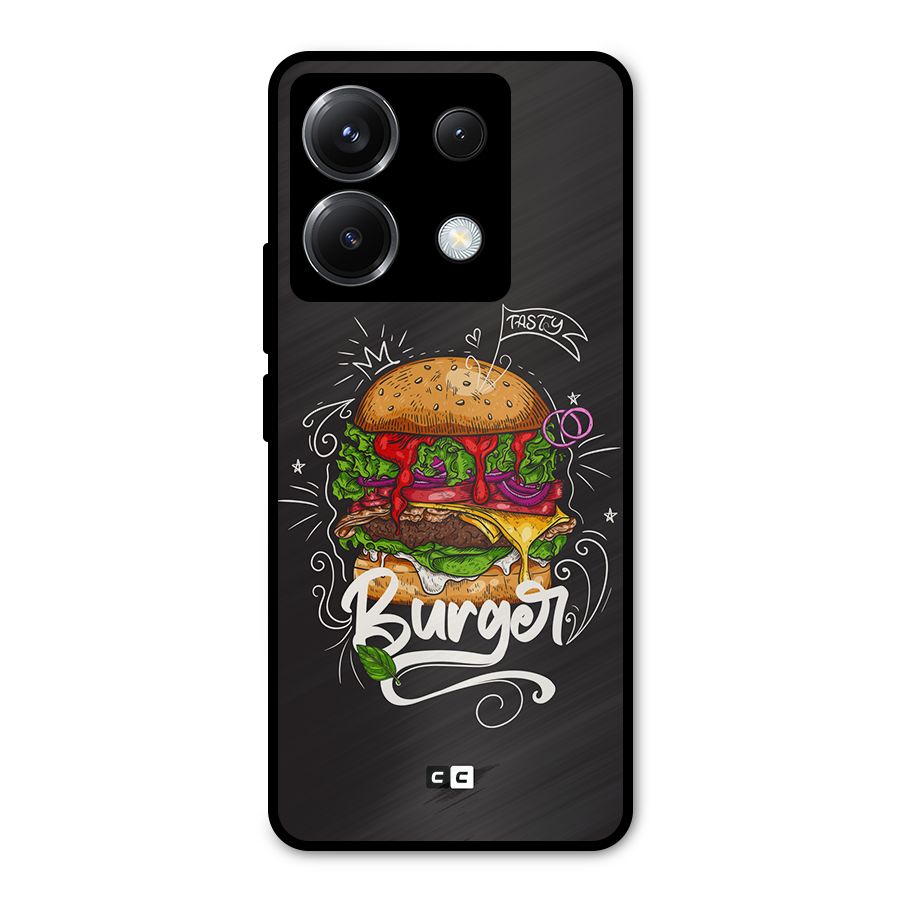 Burger Lover Metal Back Case for Poco X6