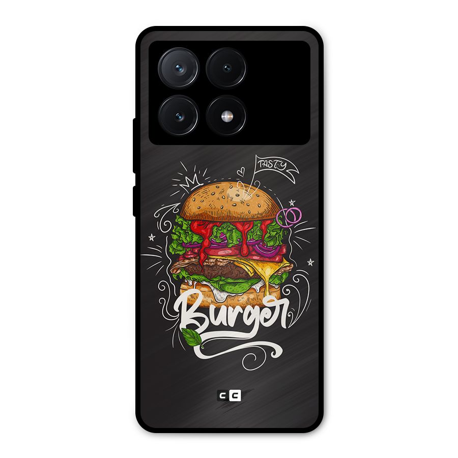 Burger Lover Metal Back Case for Poco X6 Pro