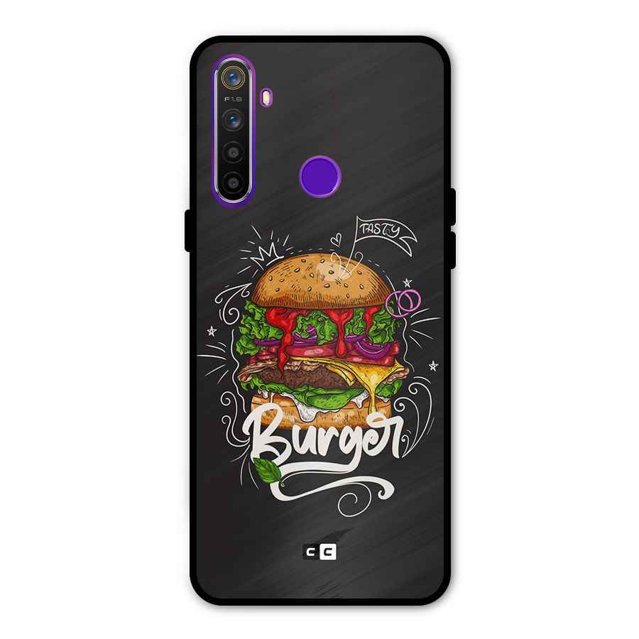 Burger Lover Metal Back Case for Realme 5i