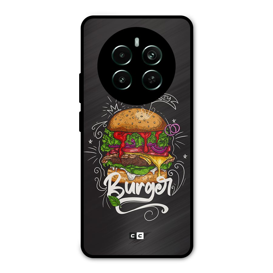 Burger Lover Metal Back Case for Realme Narzo 70 Pro