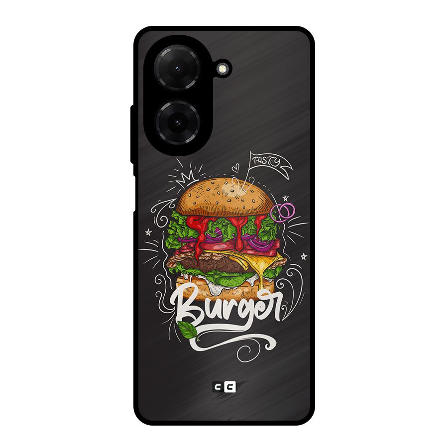 Burger Lover Metal Back Case for Redmi A5 4G