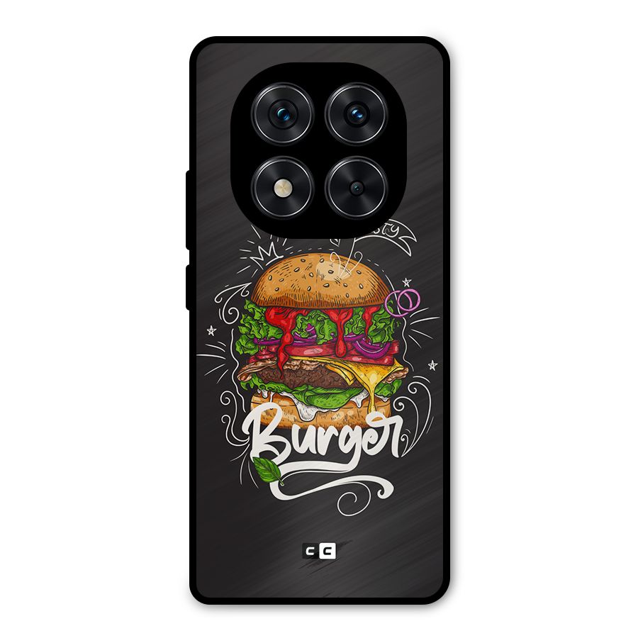 Burger Lover Metal Back Case for Redmi Note 14 Pro 5G