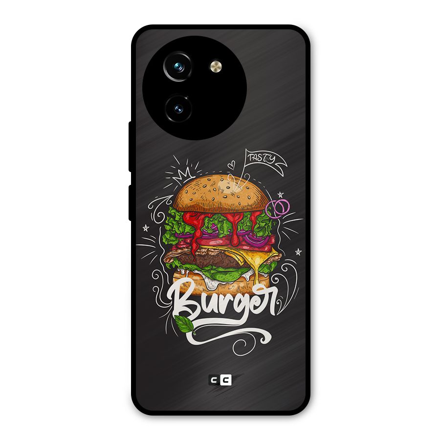 Burger Lover Metal Back Case for Vivo T3x