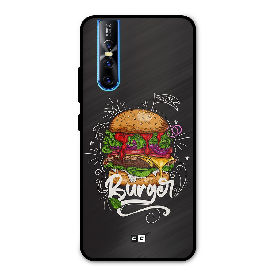 Burger Lover Metal Back Case for Vivo V15 Pro