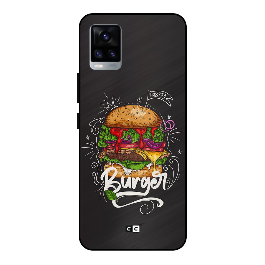 Burger Lover Metal Back Case for Vivo V20 2021